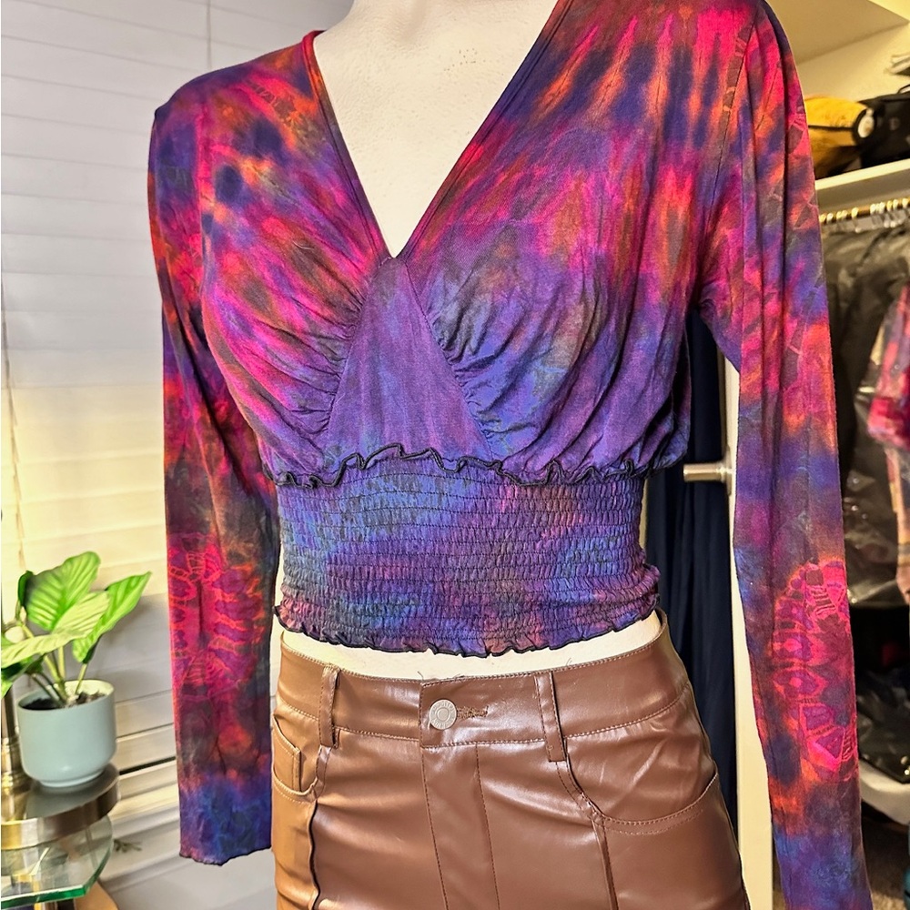 hand-dyed crop top!